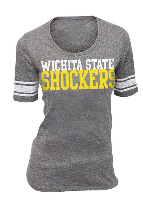 Wichita State Shockers MYU Apparel Womens Grey T-Shirt | Sports shirts ...