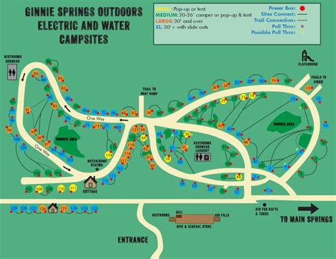 Ginnie Springs Map | Wells Printable Map