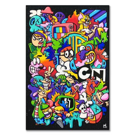 Cartoon Network Doodle Collage - BIG Wall Décor