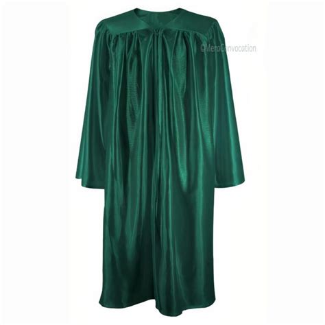 Forest Green Shiny High School Graduation Gown and Cap – Mera Convocation