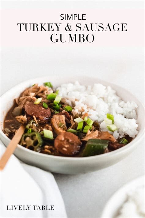 One Pot Turkey Gumbo - Lively Table