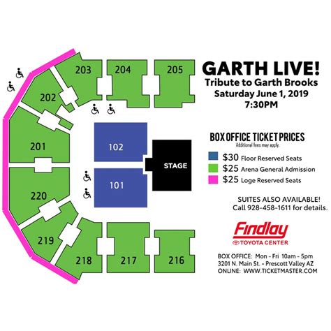 Seating Charts | Findlay Toyota Center