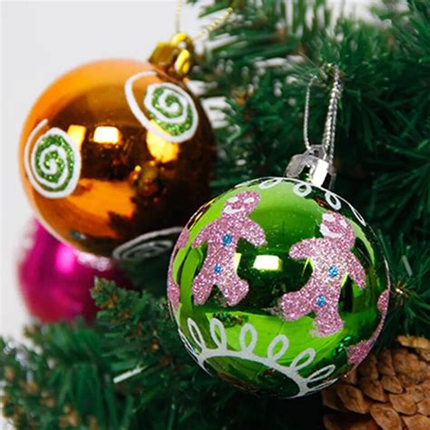 24PCS/lot 6cm big Christmas Tree Decor Ball Baubles Xmas Party Wedding Hanging Ornament ...