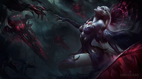 Minagami - League of Legends - Coven Syndra Splash Art