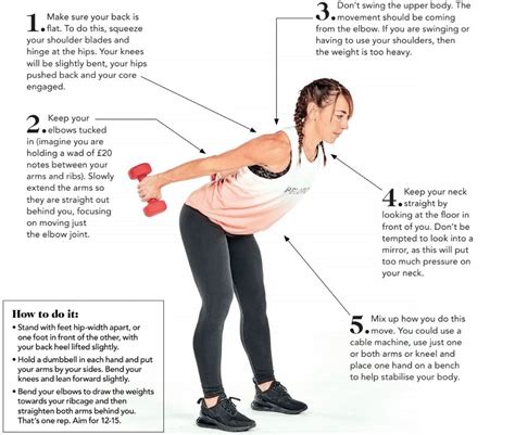 How to do a triceps kickback with correct form - Women's Fitness