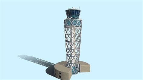 Air Traffic Control Tower - Buy Royalty Free 3D model by Sengchor [32bf85b] - Sketchfab Store