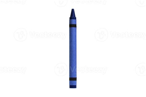 Blue crayon isolated on a transparent background 21275050 PNG