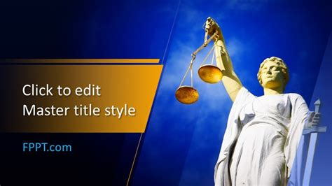 Free Scale of Justice PowerPoint Template - Free PowerPoint Templates