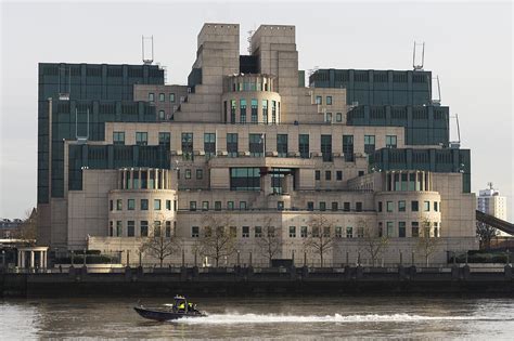 SIS Secret Service Building London And Rib Boat Photograph by David Pyatt - Fine Art America