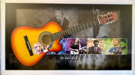 Ed Sheeran Signed And Framed Guitar - CharityStars