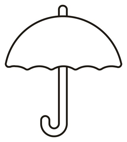 Printable Umbrella Coloring Pages