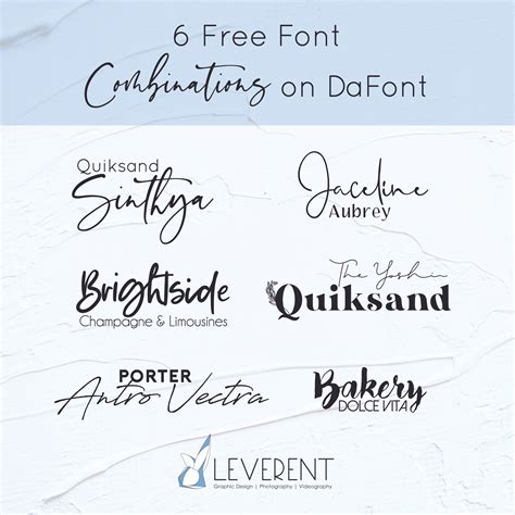 6 Free Font Combinations on DaFont - Leverent | Font combinations, Free ...