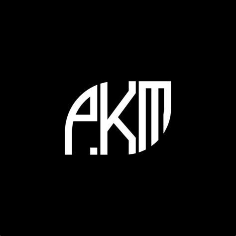 PKM letter logo design on black background.PKM creative initials letter logo concept.PKM vector ...