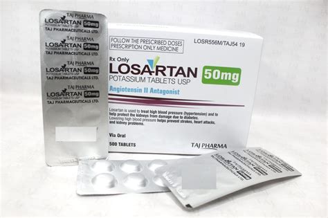 Losartan Potassium Tablets 50mg Manufacturer & PAN in India