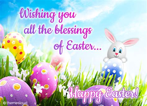 Wishing All The Blessings Of Easter.. Free Happy Easter eCards | 123 ...