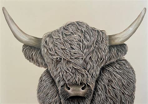 Highland Cow Print, Highland Cow Art, Scottish Art, Highland Cow ...