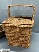 Picknick Basket, Wooden Bowls Largest 17x6 - Christys