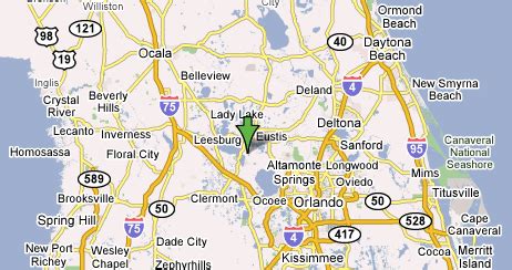 Map Of Florida Tavares - Allyce Maitilde