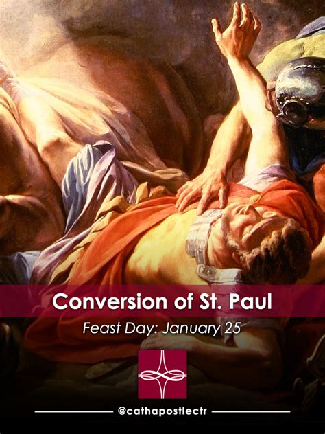 Conversion of St. Paul — Catholic Apostolate Center Feast Days