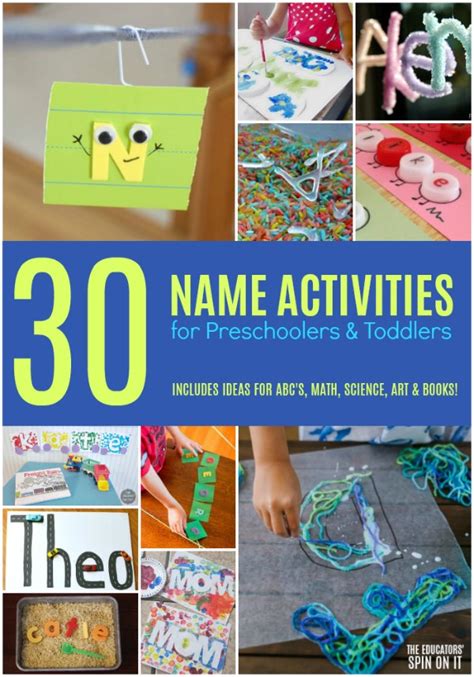 30+ Name Activities for Preschoolers and Toddlers