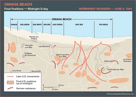 D Day Omaha Beach Map