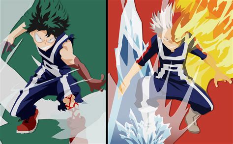 Deku VS Todoroki, So yesterday I only posted the Todoroki side, but here is the full thing let ...