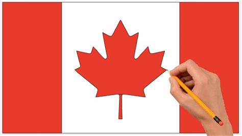 How to Draw a Canada Flag Step by Step Easy | Coloring Book Page and ...