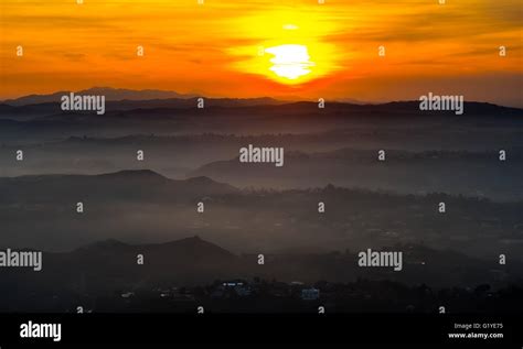 Sunset over Hollywood Hills, Los Angeles, Los Angeles County, California, USA Stock Photo - Alamy