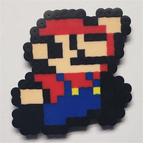 Super Mario Bros 8-bit Perler Bead Magnet - Etsy