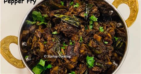 Mushroom Pepper Fry (South Indian Style) - Startup Cooking