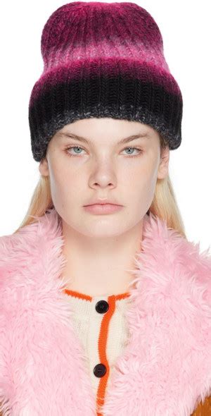 MSGM - Pink & Gray Gradient Beanie