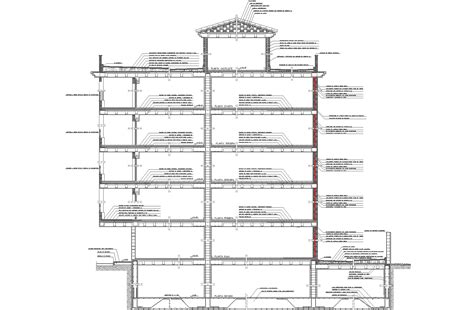 Building sections detail dwg files - Cadbull