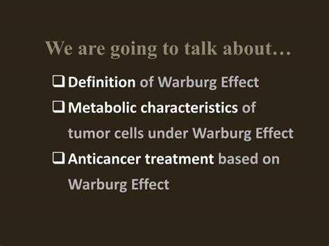 PPT - WARBURG EFFECT PowerPoint Presentation, free download - ID:4528235