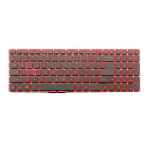 Laptop Keyboard For ACER Nitro 5 AN515-51 AN515-52 AN515-42 United States US Red Word With ...