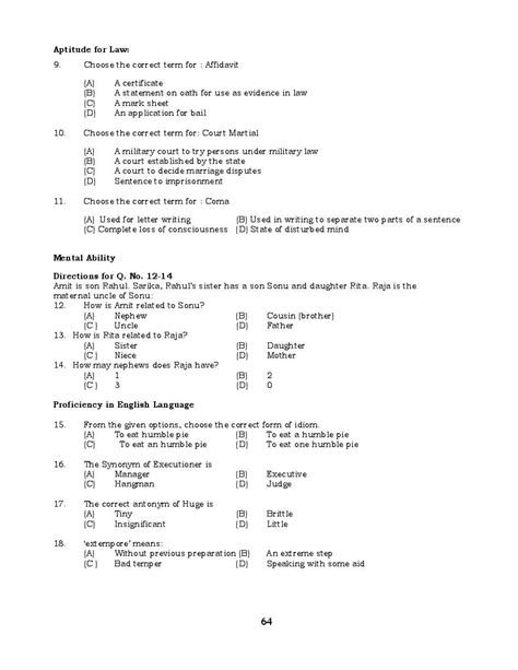 Pu Ba Llb Entrance Exam 2024 Question Paper - Camile Zsazsa