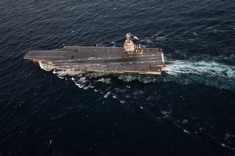 USS Gerald R. Ford (CVN 78) Completes First Full Ship Shock Trial Event | RallyPoint