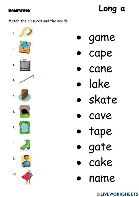 Long vowels interactive exercise for 3. You can do the exercises online or download the ...