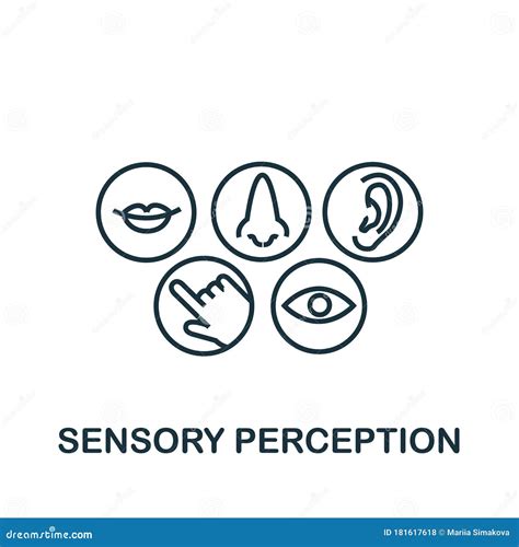 Sensory Perception Icon from Personality Collection. Simple Line Sensory Perception Icon for ...