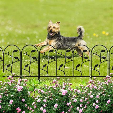 Amagabeli Garden Fence Metal Panels Decorative Garden Fencing Rustproof ...