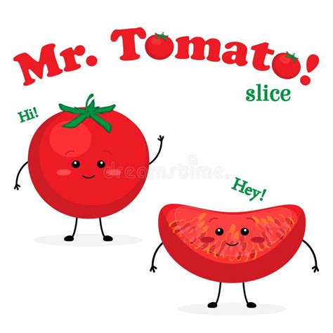 Mr. Tomato stock vector. Illustration of illustration - 13755253