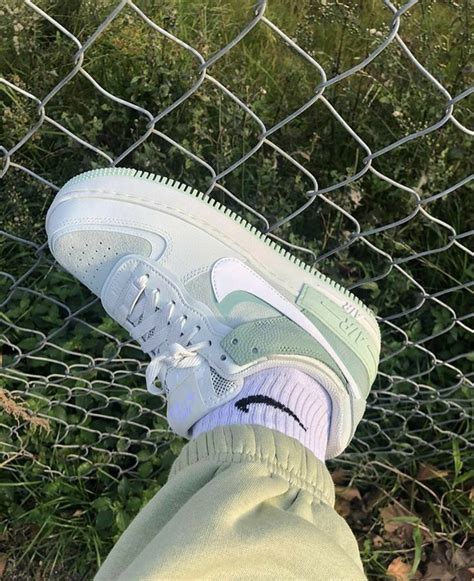 Nike Air Force 1 Shadow Spruce Aura White (W) in 2021 | Hype shoes, Aesthetic shoes, Jordan ...