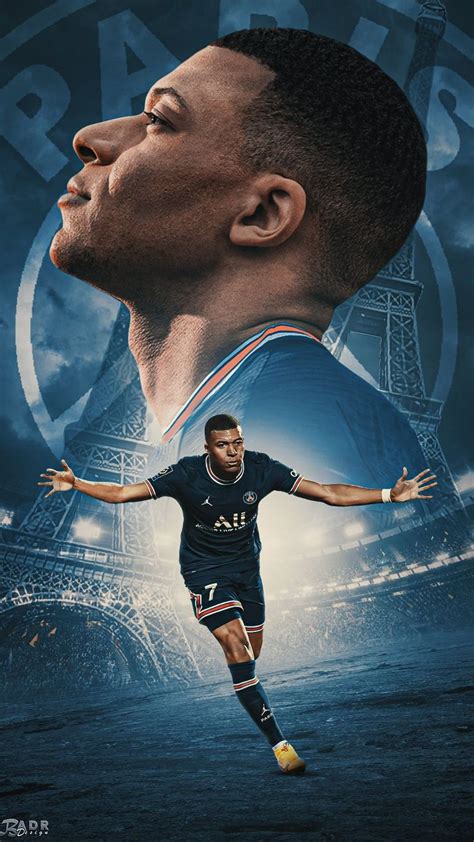 Download Paris Saint-Germain F.C Kylian Mbappé Sports Phone Wallpaper