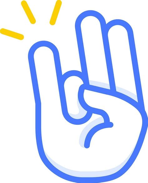 the shocker hand emoji sticker icon 27162675 Vector Art at Vecteezy