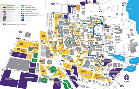 Printable Lsu Campus Map