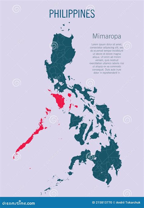 Mimaropa Region Map Vector | CartoonDealer.com #135454020