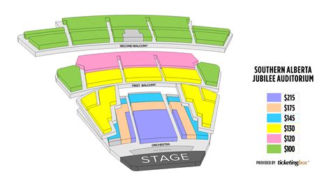 Calgary Southern Alberta Jubilee Auditorium Seating Chart