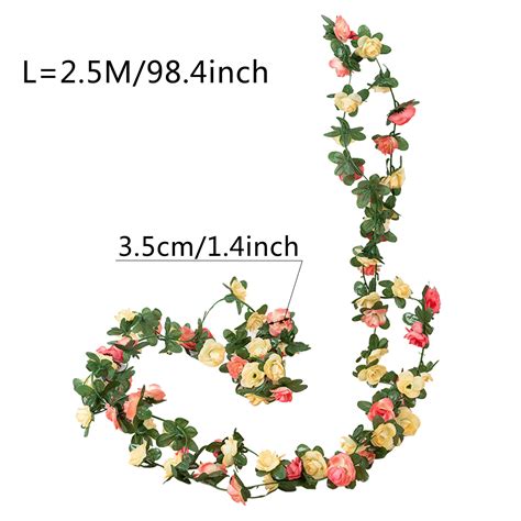 Wdminyy Artificial Flowers Clearance Sale！ Artificial Peony Vine Fake Flowers Garland Hanging ...