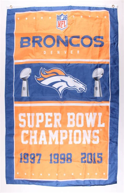 Denver Broncos 36x60 Super Bowl Champions Flag | Pristine Auction