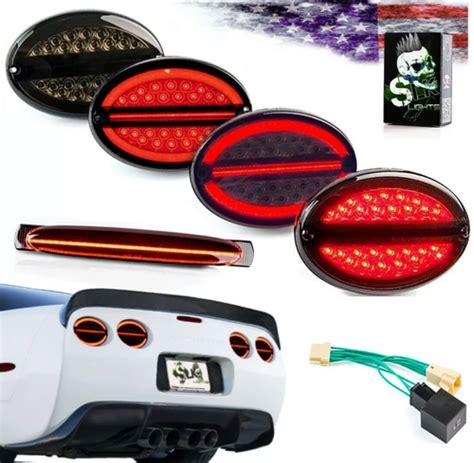 C5 Corvette Laser Halo LED Tail Lights & 3rd break light | SLK-Lights