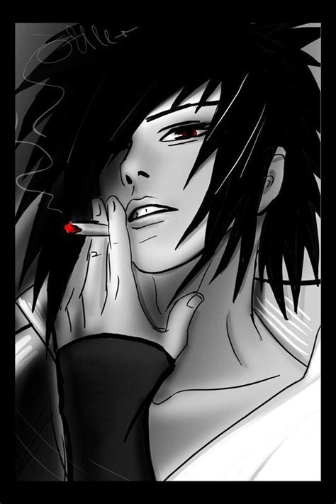 I freaking love pictures of Sasuke smoking. Art by Elle-r Madara Uchiha, Naruto, Narusasu, Love ...